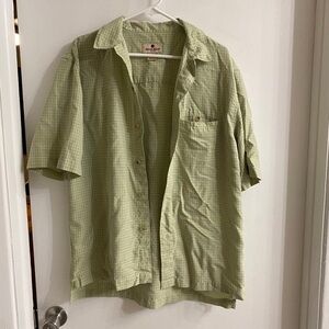 Woolrich Olive Plaid Men's Shirt size medium